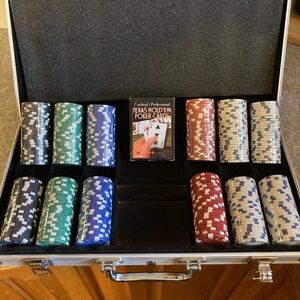 Texas Hold’em set( Price is negotiable if fair price is being asked)